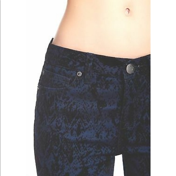 Free People jacquard flocked skinny jeans - Picture 4 of 7